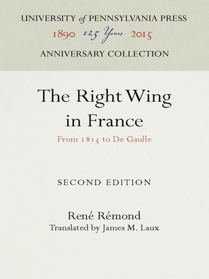 cover image of The Right Wing in France